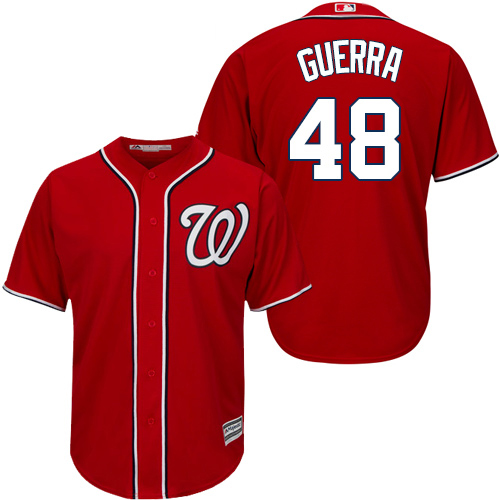 Washington Nationals #48 Javy Guerra Red New Cool Base Stitched Jersey Men's cheap jerseys for sale - CheapJerseys.Shop