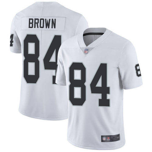 Las Vegas Raiders #84 Antonio Brown White Men's Stitched Vapor Untouchable Limited Jersey Men's cheap jerseys for sale - CheapJerseys.Shop