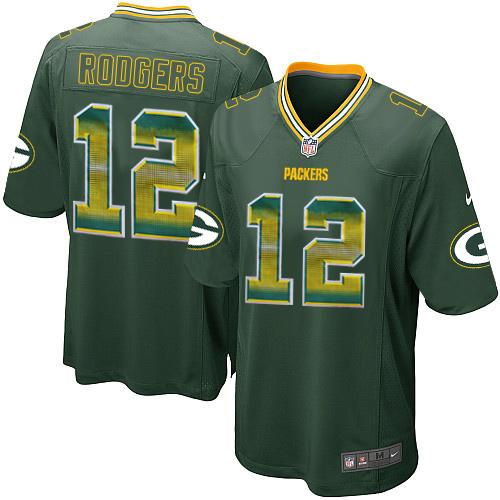 Packers #12 Aaron Rodgers Green Team Color Men's Stitched Limited Strobe Jersey cheap jerseys for sale - CheapJerseys.Shop