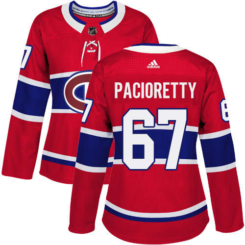 Montreal Canadiens #67 Max Pacioretty Red Home Authentic Women's Stitched Jersey Womens cheap jerseys for sale - CheapJerseys.Shop