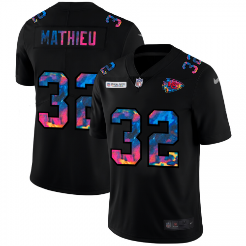 Kansas City Kansas City Chiefs #32 Tyrann Mathieu Men's Multi-Color Black 2020 Crucial Catch Vapor Untouchable Limited Jersey Men's cheap jerseys for sale - CheapJerseys.Shop