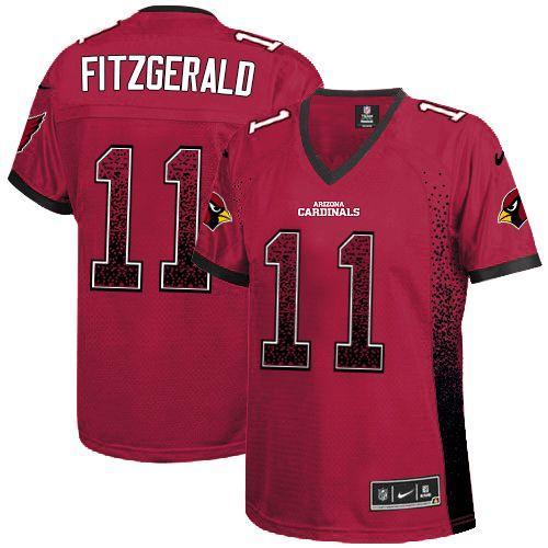 Cardinals #11 Larry Fitzgerald Red Team Color Women's Stitched Elite Drift Fashion Jersey cheap jerseys for sale - CheapJerseys.Shop
