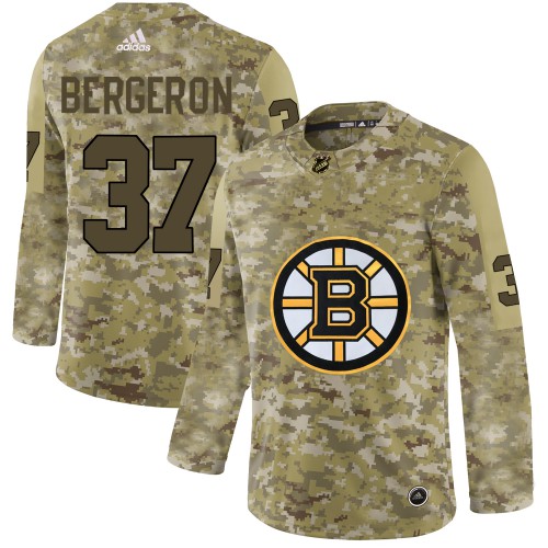 Boston Bruins #37 Patrice Bergeron Camo Authentic Stitched Jersey Men's cheap jerseys for sale - CheapJerseys.Shop