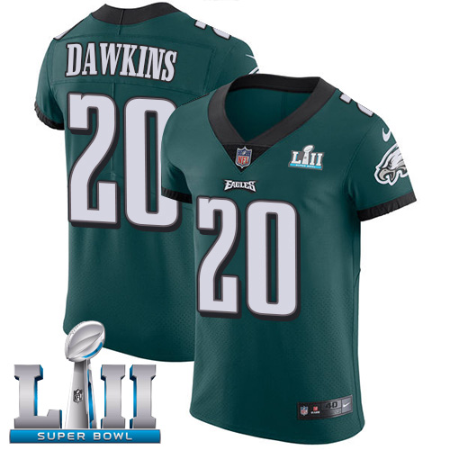 Eagles #20 Brian Dawkins Midnight Green Team Color Super Bowl LII Men's Stitched Vapor Untouchable Elite Jersey cheap jerseys for sale - CheapJerseys.Shop