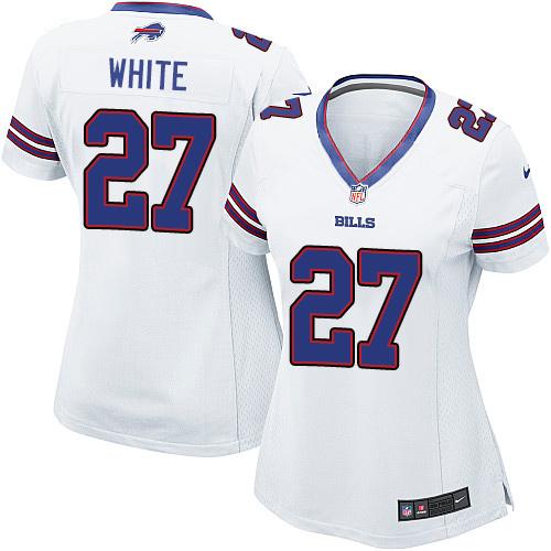 Bills #27 Tre'Davious White White Women's Stitched Elite Jersey cheap jerseys for sale - CheapJerseys.Shop