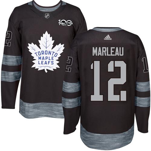 Maple Toronto Maple Leafs #12 Patrick Marleau Black 1917-2017 100th Anniversary Stitched Jersey Men's cheap jerseys for sale - CheapJerseys.Shop