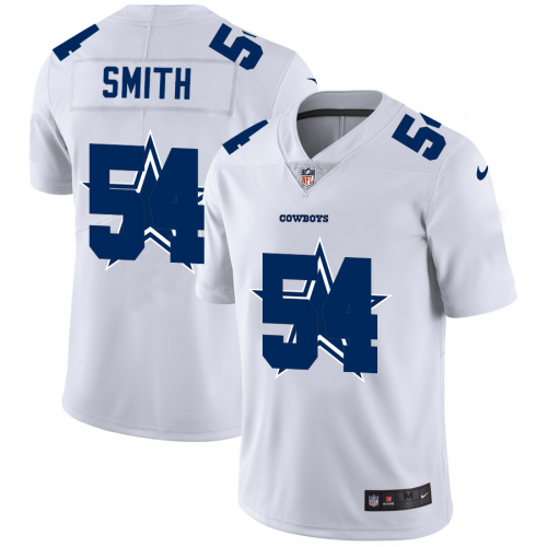 Dallas Dallas Cowboys #54 Jaylon Smith White Men's Team Logo Dual Overlap Limited Jersey Men's cheap jerseys for sale - CheapJerseys.Shop