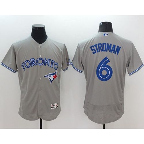 Toronto Blue Jays #6 Marcus Stroman Grey Flexbase Authentic Collection Stitched Jersey Men's cheap jerseys for sale - CheapJerseys.Shop