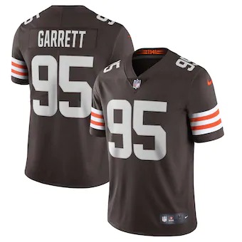 Cleveland Browns #95 Myles Garrett Men's Brown 2020 Vapor Limited Jersey cheap jerseys for sale - CheapJerseys.Shop