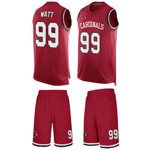 Cardinals #99 J.J. Watt Red Team Color Men's Stitched Limited Tank Top Suit Jersey cheap jerseys for sale - CheapJerseys.Shop