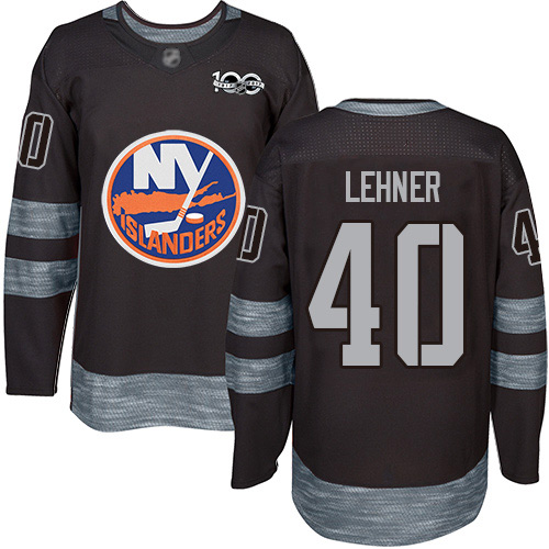 New York Islanders #40 Robin Lehner Black 1917-2017 100th Anniversary Stitched Jersey Men's cheap jerseys for sale - CheapJerseys.Shop