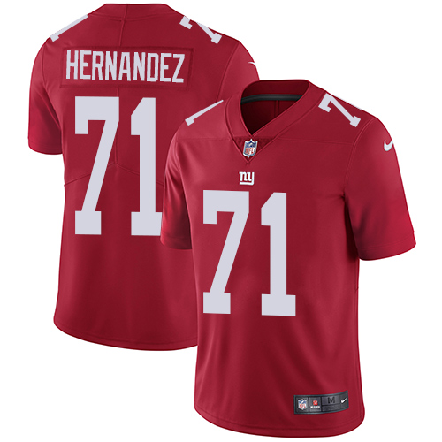 New York Giants #71 Will Hernandez Red Alternate Men's Stitched Vapor Untouchable Limited Jersey Men's cheap jerseys for sale - CheapJerseys.Shop