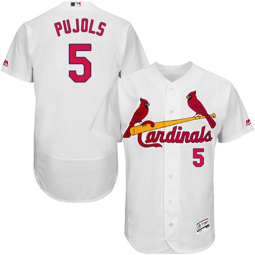 St.Louis Cardinals #5 Albert Pujols White Flexbase Authentic Collection Stitched Jersey Men's cheap jerseys for sale - CheapJerseys.Shop