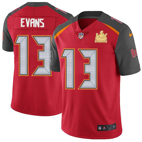 Buccaneers #13 Mike Evans Red Team Color Youth Super Bowl LV Champions Stitched Vapor Untouchable Limited Jersey cheap jerseys for sale - CheapJerseys.Shop