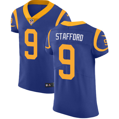 Los Angeles Rams #9 Matthew Stafford Royal Blue Alternate Men's Stitched Vapor Untouchable Elite Jersey cheap jerseys for sale - CheapJerseys.Shop