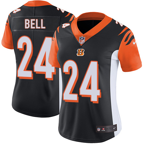 Cincinnati Bengals #24 Vonn Bell Black Team Color Women's Stitched Vapor Untouchable Limited Jersey Womens cheap jerseys for sale - CheapJerseys.Shop
