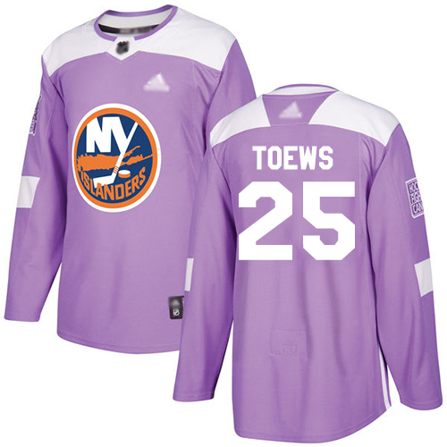 New York Islanders #25 Devon Toews Purple Authentic Fights Cancer Stitched Jersey Men's cheap jerseys for sale - CheapJerseys.Shop