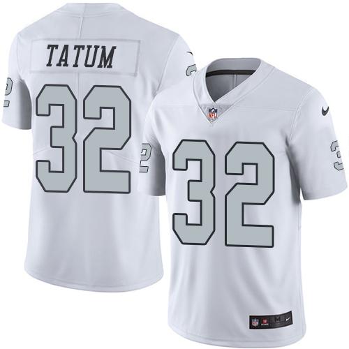Las Vegas Raiders #32 Jack Tatum White Men's Stitched Limited Rush Jersey Men's cheap jerseys for sale - CheapJerseys.Shop