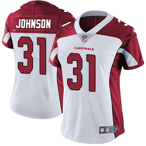 Cardinals #31 David Johnson White Women's Stitched Vapor Untouchable Limited Jersey cheap jerseys for sale - CheapJerseys.Shop