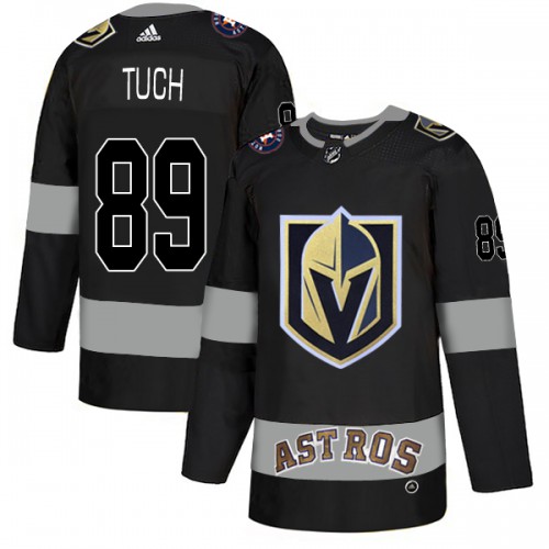 Golden Vegas Golden Knights X Astros #89 Alex Tuch Black Authentic City Joint Name Stitched Jersey Men's cheap jerseys for sale - CheapJerseys.Shop