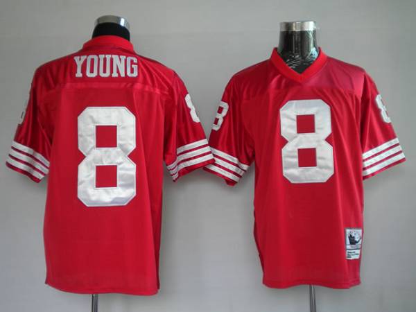 Mitchell And Ness 49ers #8 Steve Young Stitched Red Jersey cheap jerseys for sale - CheapJerseys.Shop