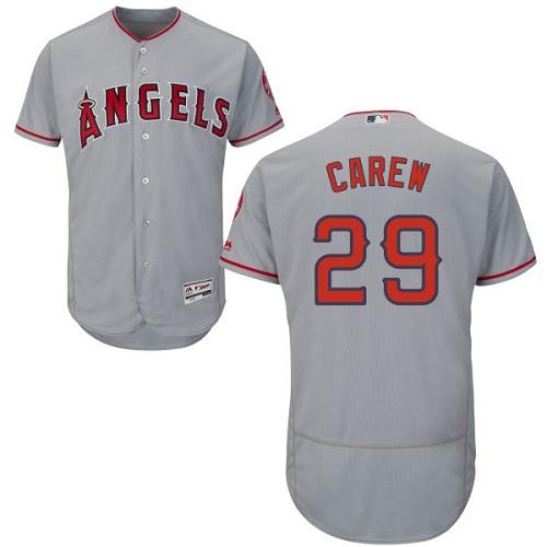 Los Angeles Angels of Anaheim #29 Rod Carew Grey Flexbase Authentic Collection Stitched Jersey Men's cheap jerseys for sale - CheapJerseys.Shop