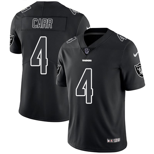 Raiders #4 Derek Carr Black Men's Stitched Limited Rush Impact Jersey cheap jerseys for sale - CheapJerseys.Shop