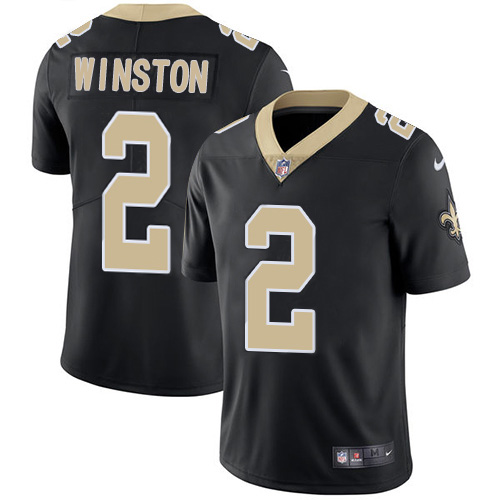 New Orleans Saints #2 Jameis Winston Black Team Color Men's Stitched Vapor Untouchable Limited Jersey Men's cheap jerseys for sale - CheapJerseys.Shop