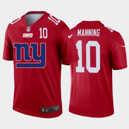 New York New York Giants #10 Eli Manning Red Men's Big Team Logo Player Vapor Limited Jersey Men's cheap jerseys for sale - CheapJerseys.Shop