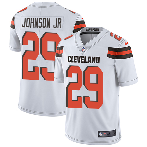 Cleveland Browns #29 Duke Johnson Jr White Men's Stitched Vapor Untouchable Limited Jersey Men's cheap jerseys for sale - CheapJerseys.Shop