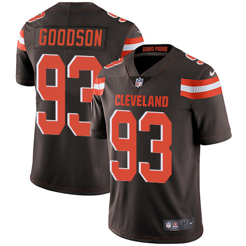 Cleveland Browns #93 B.J. Goodson Brown Team Color Men's Stitched Vapor Untouchable Limited Jersey Men's cheap jerseys for sale - CheapJerseys.Shop