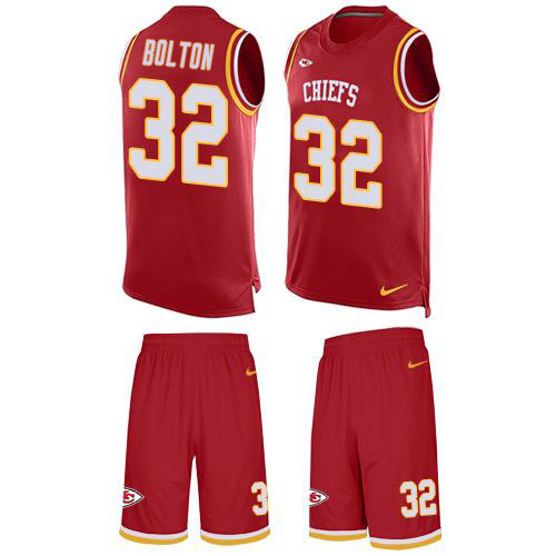 Chiefs #32 Nick Bolton Red Team Color Men's Stitched Limited Tank Top Suit Jersey cheap jerseys for sale - CheapJerseys.Shop