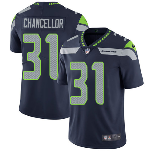 Seattle Seahawks #31 Kam Chancellor Steel Blue Team Color Men's Stitched Vapor Untouchable Limited Jersey Men's cheap jerseys for sale - CheapJerseys.Shop