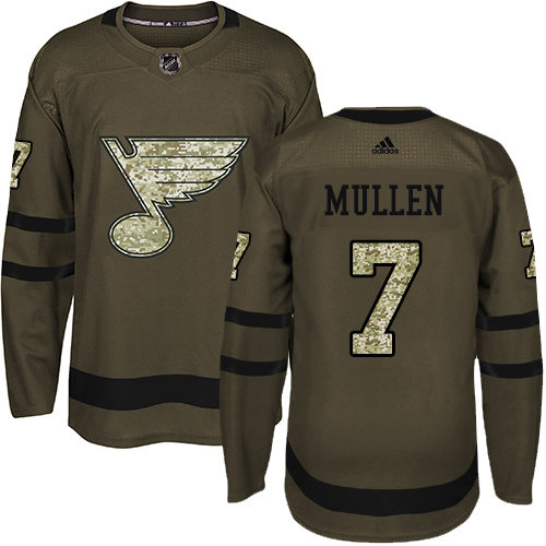 St. Louis Blues #7 Joe Mullen Green Salute to Service Stitched Jersey Men's cheap jerseys for sale - CheapJerseys.Shop