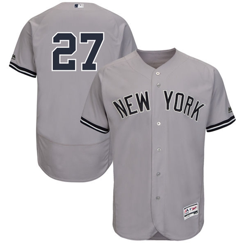 New York Yankees #27 Giancarlo Stanton Grey Flexbase Authentic Collection Stitched Jersey Men's cheap jerseys for sale - CheapJerseys.Shop