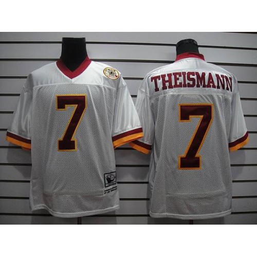 Mitchell and Ness Washington Commanders #7 Joe Theismann White With 50TH Anniversary Stitched Jersey Men's cheap jerseys for sale - CheapJerseys.Shop