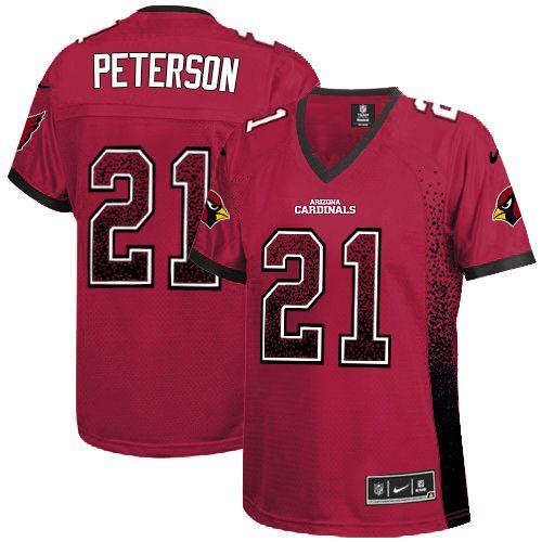 Cardinals #21 Patrick Peterson Red Team Color Women's Stitched Elite Drift Fashion Jersey cheap jerseys for sale - CheapJerseys.Shop