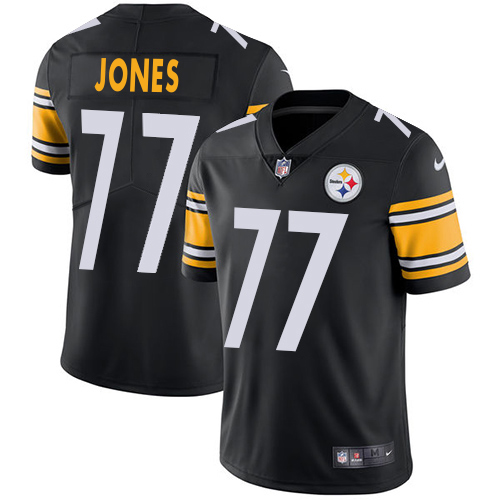 Steelers #77 Broderick Jones Black Team Color Men's Stitched Vapor Untouchable Limited Jersey cheap jerseys for sale - CheapJerseys.Shop