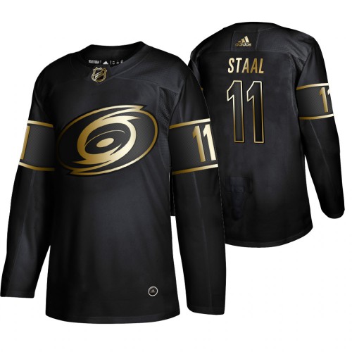 Carolina Hurricanes #11 Jordan Staal Men's 2019 Black Golden Edition Authentic Stitched Jersey Men's cheap jerseys for sale - CheapJerseys.Shop