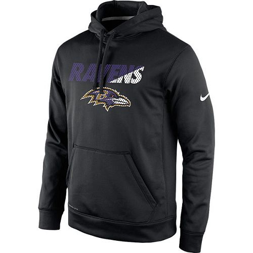 Men's Baltimore Ravens Black Kick Off Staff Performance Pullover Hoodie cheap jerseys for sale - CheapJerseys.Shop
