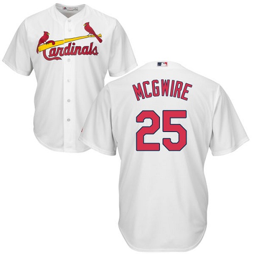St.Louis Cardinals #25 Mark McGwire White Cool Base Stitched Youth Jersey Youth cheap jerseys for sale - CheapJerseys.Shop