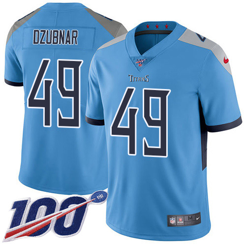 Tennessee Titans #49 Nick Dzubnar Light Blue Alternate Youth Stitched 100th Season Vapor Untouchable Limited Jersey Youth cheap jerseys for sale - CheapJerseys.Shop