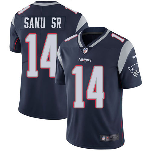 New England Patriots #14 Mohamed Sanu Sr Navy Blue Team Color Youth Stitched Vapor Untouchable Limited Jersey Youth cheap jerseys for sale - CheapJerseys.Shop