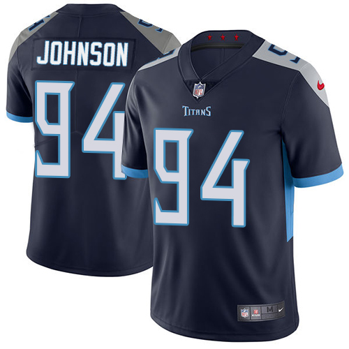 Tennessee Titans #94 Austin Johnson Navy Blue Team Color Men's Stitched Vapor Untouchable Limited Jersey Men's cheap jerseys for sale - CheapJerseys.Shop