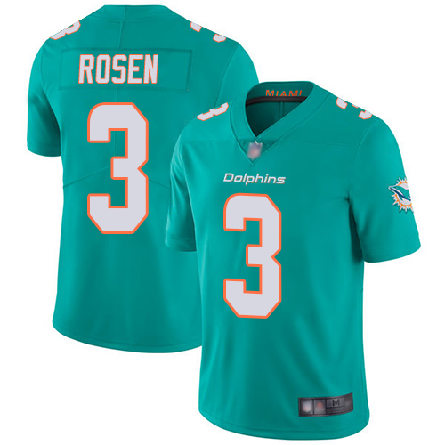 Miami Dolphins #3 Josh Rosen Aqua Green Team Color Men's Stitched Vapor Untouchable Limited Jersey Men's cheap jerseys for sale - CheapJerseys.Shop