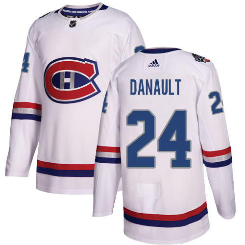 Montreal Canadiens #24 Phillip Danault White Authentic 2017 100 Classic Stitched Youth Jersey Youth cheap jerseys for sale - CheapJerseys.Shop