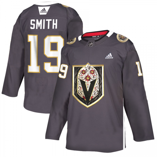 Vegas Golden Vegas Golden Knights #19 Reilly Smith Men's Grey Latino Heritage Night Stitched Jersey Men's cheap jerseys for sale - CheapJerseys.Shop