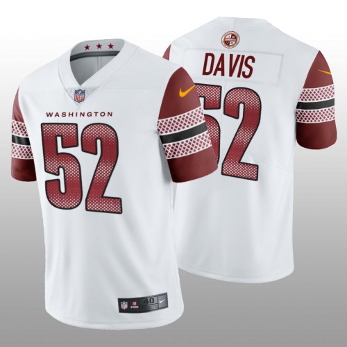 Washington Washington Commanders #52 Jamin Davis Men's Vapor Limited Jersey - White Men's cheap jerseys for sale - CheapJerseys.Shop