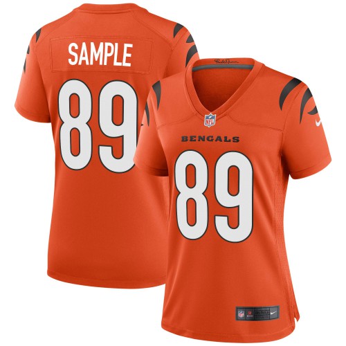 Cincinnati Cincinnati Bengals #89 Drew Sample Orange Women's Game Jersey Womens cheap jerseys for sale - CheapJerseys.Shop