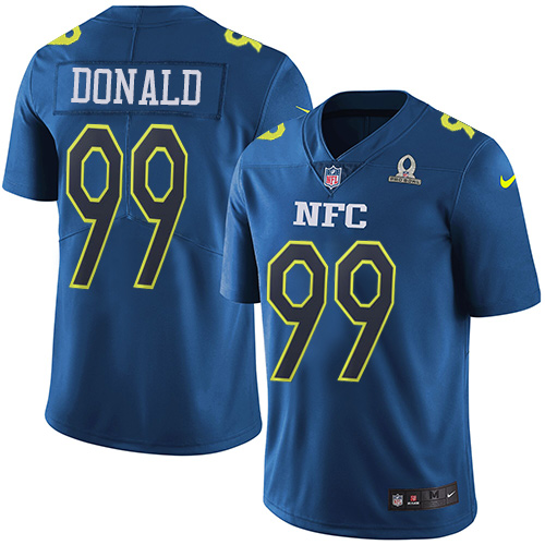 Rams #99 Aaron Donald Navy Youth Stitched Limited NFC 2017 Pro Bowl Jersey cheap jerseys for sale - CheapJerseys.Shop